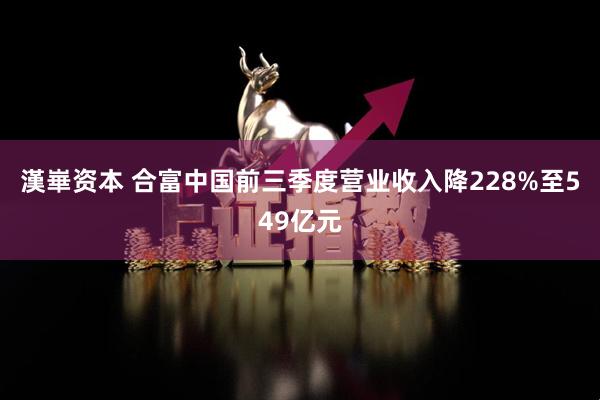 漢崋资本 合富中国前三季度营业收入降228%至549亿元